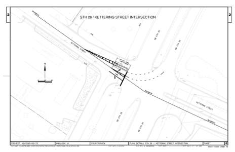 IProject, Central Segment (County O-Dane/Rock County line), map - Intersection Improvements at WIS 26 and Kettering Street, Alternate Route PIM, February 18, 2014