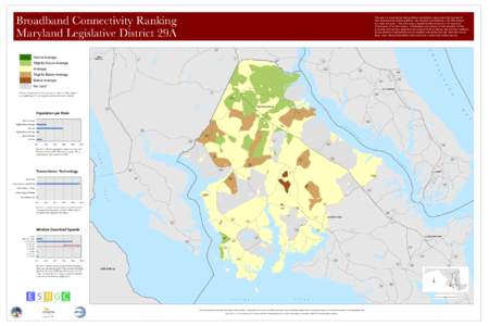Broadband Connectivity Ranking Maryland Legislative District 29A This map is a visual tool for helping citizens and decision-makers search for solutions to their broadband connectivity problems. Like electricity and tele