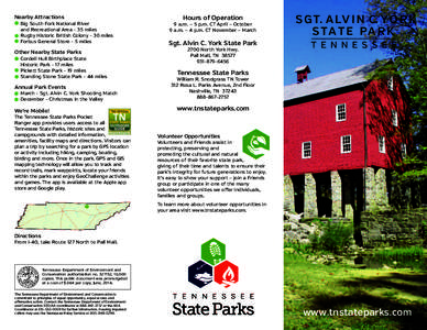 Wolf River / Pall Mall /  Tennessee / Alvin C. York / Cordell Hull Birthplace State Park / Standing Stone State Park / Tennessee / Geography of the United States / Sgt. Alvin C. York State Historic Park