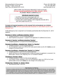 Continuing professional education / Corporation / Minnesota Society of Certified Public Accountants / Business / Certified Public Accountant / Professional accountancy bodies