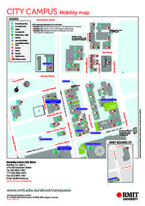 CITY CAMPUS Mobility map LEGEND Queensberry Street  Accessible parking