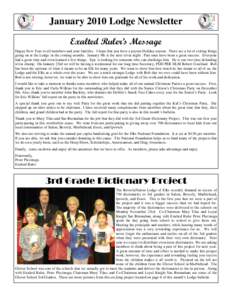 Elks Newsletter January 2010