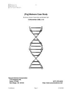 -1-  [Prg] Malware Case Study By Secure Science Corporation and Michael Ligh  13-November 2006, v1.0