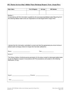 Microsoft Word - SFShips ballast water discharge request form _Scapa Flow_ ..doc