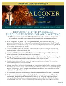 COMMON CORE ALIGNED DISCUSSION GUIDE  the falconer BOOK 1