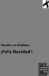 Somos Liberación Revista del Movimiento Cristiano Liberación Plurales, no divididos  ¡Feliz Navidad !