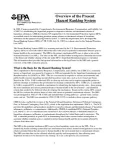 United States Environmental Protection Agency / Pollution / Superfund / National Priorities List / National Oil and Hazardous Substances Pollution Contingency Plan / Soil contamination / Hercules 009 Landfill / PJP Landfill / Waste / Environment / Hazardous waste