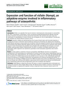 Chemerin activates fibroblast-like synoviocytes in patients with rheumatoid arthritis