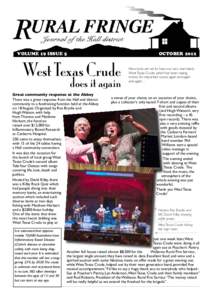 VOLUME 19 ISSUE 5	  OCTOBER 2012 West Texas Crude does it again
