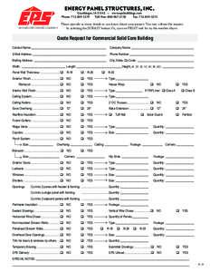 Energy Panel Structures, Inc.  SUBMIT Graettinger, IA 51342 • www.epsbuildings.com Phone: [removed]