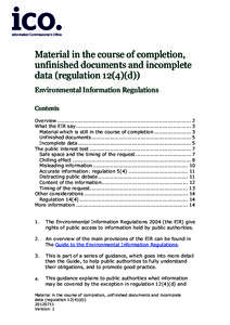 Document history and version control