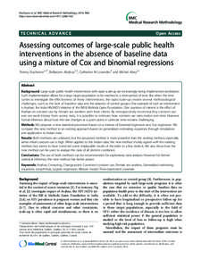 Duchesne et al. BMC Medical Research Methodology 2014, 14:2 http://www.biomedcentral.com[removed]TECHNICAL ADVANCE  Open Access