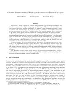 Numerical linear algebra / Genetic genealogy / Haplotype / Gaussian elimination / Matrix