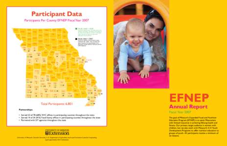 Participant Data Participants Per County EFNEP Fiscal Year 2007 Atchison Nodaway Holt