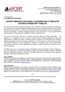 Computing / Computer emergency response team / Software / CERT Coordination Center / Request Tracker / Incident response team / Organisation of Islamic Cooperation / Threat / United States Computer Emergency Readiness Team / Carnegie Mellon University / Computer security / Internet governance