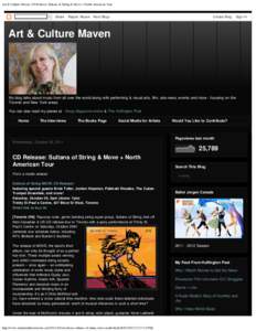 Art & Culture Maven: CD Release: Sultans of String & Move + North American Tour