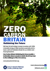 ZERO  CARBON BRITA N Rethinking the Future