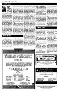 Page 10 / October 8, [removed]The Jamestown Press  OBITUARIES Dorothy Eaton Clarke, 79