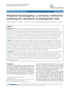 Makarenkov et al. BMC Evolutionary Biology 2010, 10:250 http://www.biomedcentral.com METHODOLOGY ARTICLE  Open Access