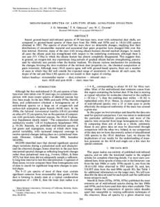 THE ASTROPHYSICAL JOURNAL, 521 : 261È270, 1999 August[removed]The American Astronomical Society. All rights reserved. Printed in U.S.A. MID-INFRARED SPECTRA OF LATE-TYPE STARS : LONG-TERM EVOLUTION J. D. MONNIER,1 T.
