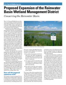 Fact sheet, Proposed Expansion of the Rainwater Basin Wetland Management District