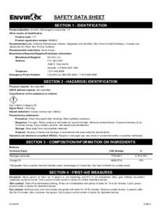 Chemical safety / Industrial hygiene / Safety engineering / Bactericides / Disinfectant / Hygiene / Peroxide / Toxic Substances Control Act / Globally Harmonized System of Classification and Labelling of Chemicals / Safety data sheet