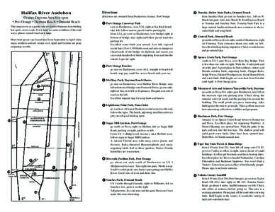 Directions  Halifax River Audubon