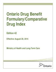 Ontario Drug Benefit Formulary Edition 42