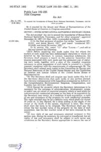 Stones River National Battlefield / Tennessee / Government procurement in the United States / United States administrative law