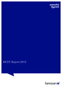 MCEV Report 2012  Contents Introduction3 1. 	Covered Business