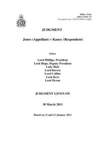 Parliamentary privilege / Appeal / Jones v Kaney / Professional negligence in English Law / Law / Evidence law / Expert witness