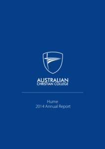 Hume - Annual School Report 2014