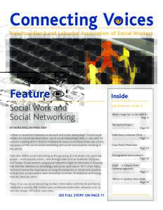 Connecting Voices Newfoundland and Labrador Association of Social Workers Feature  Inside