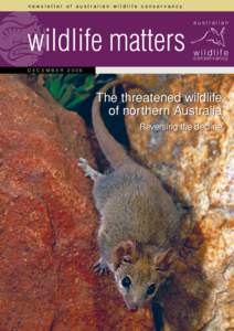 newsletter of australian wildlife conservancy  wildlife matters australian