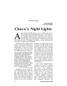 Chaco Culture National Historical Park / Amateur astronomy / Night sky / Light pollution / Observatory / International Dark-Sky Association / Gran Chaco / Robotic telescope / New Mexico / Observational astronomy / Geography of the United States
