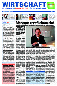 WIRTSCHAFT  www.volksblatt.li Die Info-Plattform Nummer 1