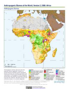 Anthropogenic Biomes of the World, Version 2, 2000: Africa Anthropogenic Biomes[removed],000 Km