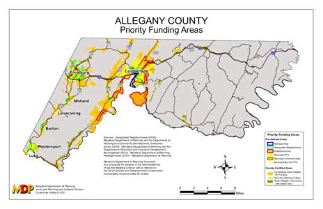 ALLEGANY COUNTY Priority Funding Areas ß ?