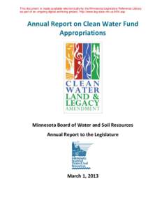 Clean Water Fund 2010 Annual Report