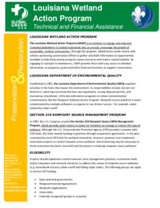 Louisiana Wetland Action Program Technical and Financial Assistance Preservation