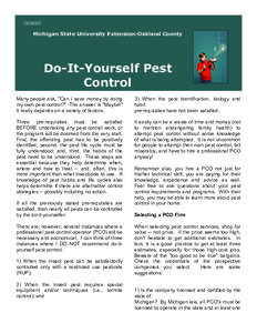 OC0203  Michigan State University Extension-Oakland County Do-It-Yourself Pest Control