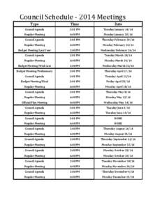 2014-Council Meeting Schedule.xlsx