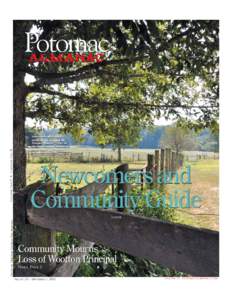 Calendar, Page 17 ❖ Classifieds, Page 18  Potomac One hundred-seventy acres of the original Mt.