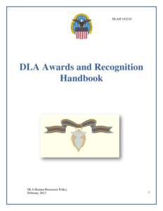DLA AWARDS AND RECOGNITION HANDBOOK