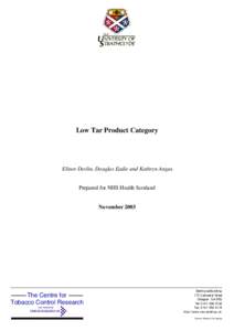 1  Low Tar Product Category