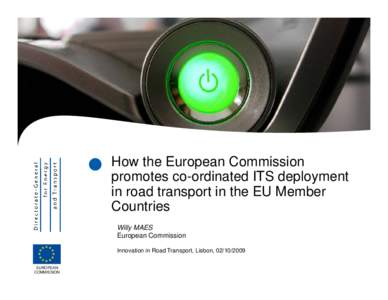 ECall / Intelligent Car Initiative / Intelligent transportation system / European Union / Trans-European Transport Networks / Transport / Europe / Car safety