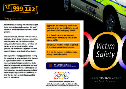 Toll-free telephone number / Public safety / John Carthy / Garda Síochána / 999 / Emergency telephone number