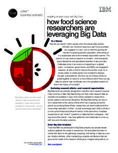 a jStart™  business scenario enabling smarter crops with Big Data