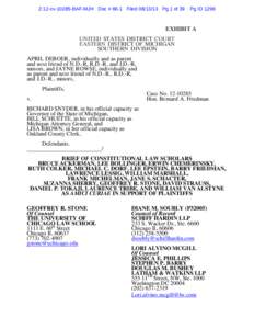 2:12-cvBAF-MJH Doc # 66-1 FiledPg 1 of 39  Pg ID 1298 EXHIBIT A UNITED STATES DISTRICT COURT