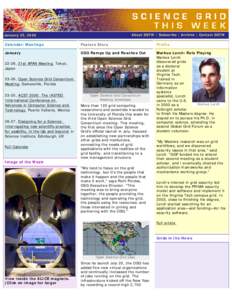 About SGTW | Subscribe | Archive | Contact SGTW  January 25, 2006 Calendar/Meetings
